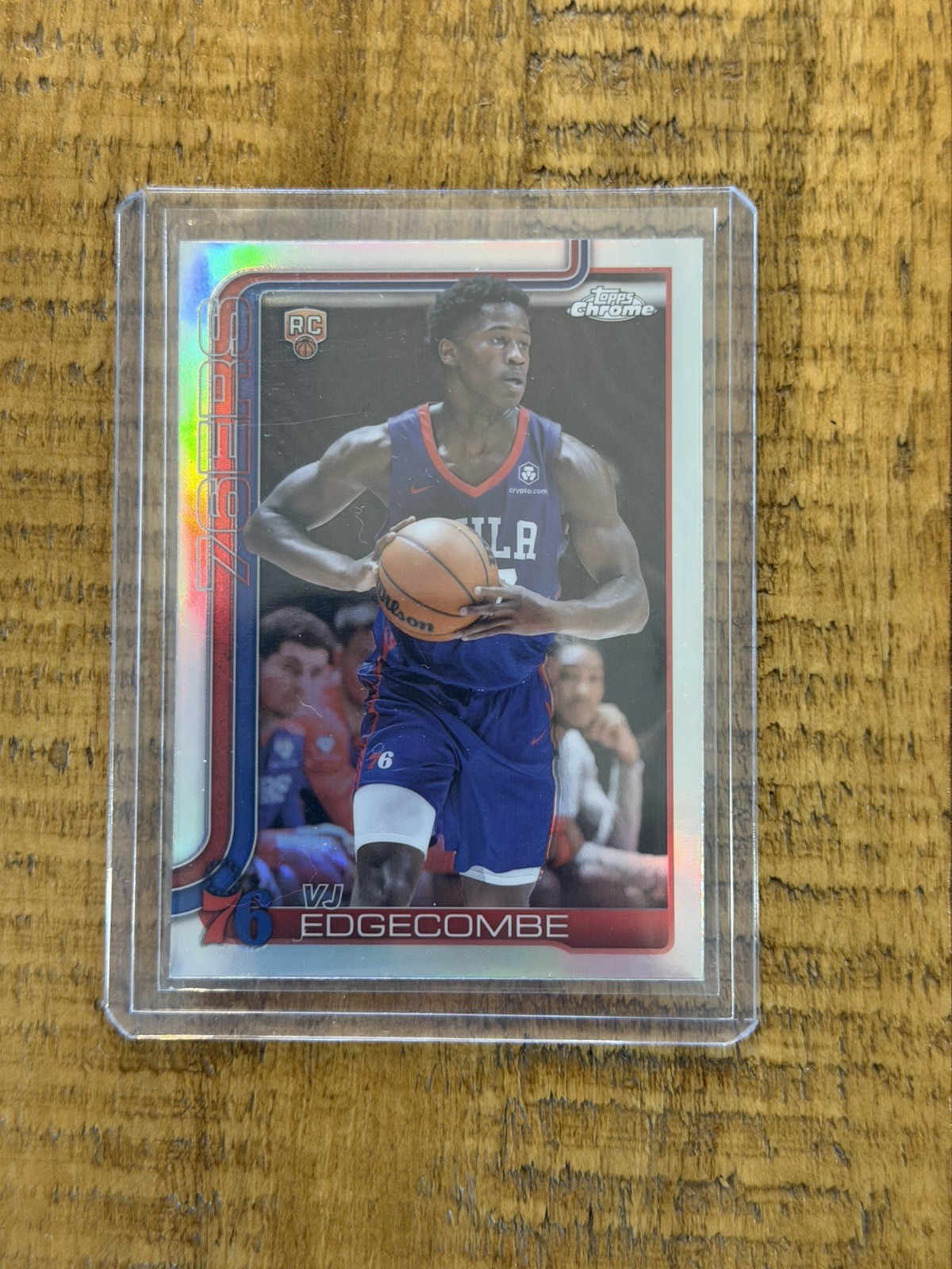 2025 Topps Chrome VJ Edgecombe Rookie 253 Prism Refractor RC