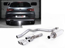 Milltek Sportauspuffanlage ab Kat Seat Leon 5F FR 2.0l TDI 150PS 2x80mm rund