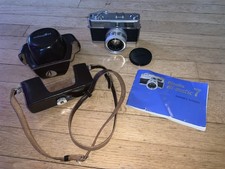 Minolta Hi-Matic 7 Rangefinder Camera w/ Brown Case - Made in Japan