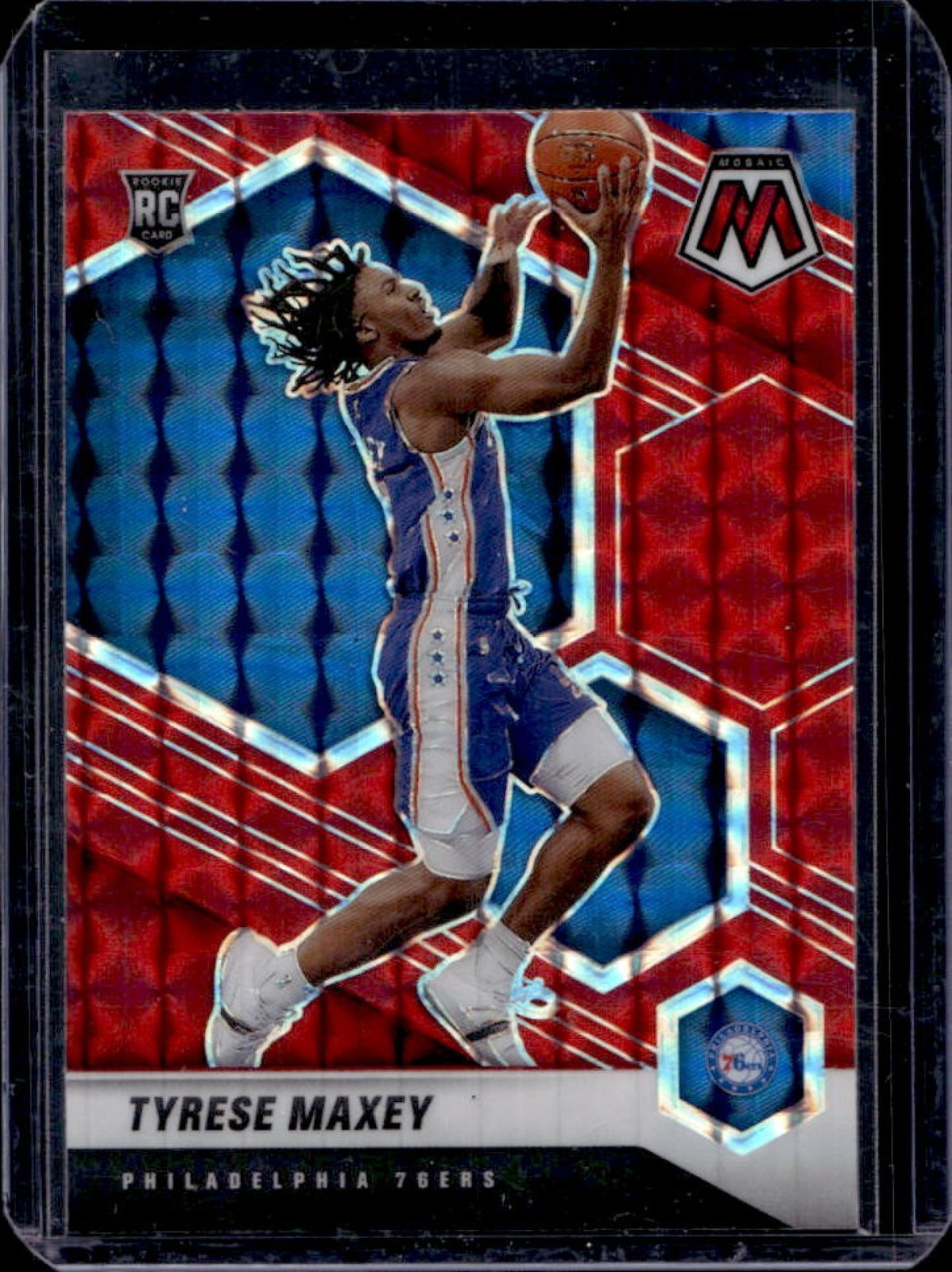 2020-21 Mosaic Tyrese Maxey RC Red Rookie #203 76ers
