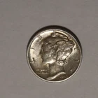 1944 D Mercury Dime 10C Cents Coin Silver, Full Bands!