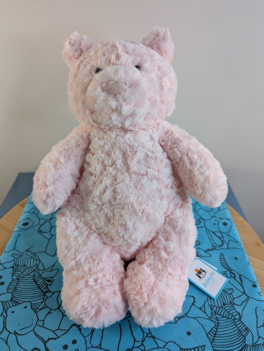 Authentic Jellycat Leola Bear Medium Pink BNWT Soft Toy Plush