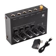 DC 5V Ultra Low Noise 4 Kanal Mini Line Audio Stereo Mischpult für Live Studio