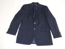 Michael Kors Men's Blazer Size 38 Regular Navy Blue 100 Wool 2 Button Jacket R