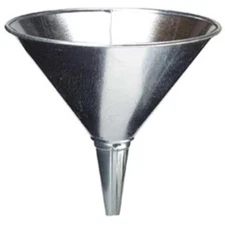 LubriMatic Galvanized Steel Utility Funnel - 2 Quart