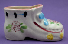 Vintage Ceramic Baby Shoe Planter Japan Mid-20th Century