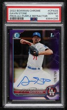 2022 Bowman Chrome Prospect Purple Refractor Gavin Stone PSA 10 GEM MT Auto i6e