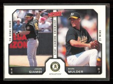 2002 Upper Deck Victory #33 Jason Giambi / Mark Mulder Oakland Athletics