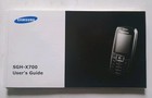 SAMSUNG SGH-X700 Mobile phone user's guide