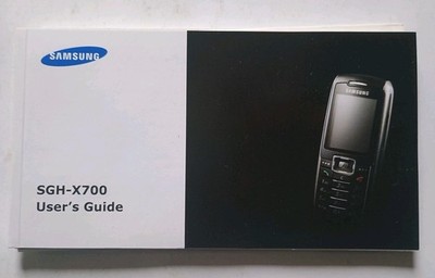 SAMSUNG SGH-X700 Mobile phone user's guide