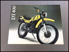 1978 Yamaha DT400 Motorcycle Dirt Bike Vintage Sales Brochure Folder