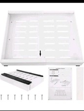 Expandable Pull Out Cabinet Organizer Adhesive,Peel And Stick 12.4 x20.47 White