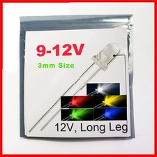 250-Pack 3mm LEDs: 50pcs Each in White, Red, Blue, Green, Yellow – Super Bright