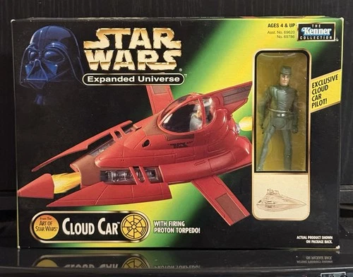 STAR WARS CLOUD CAR - Expanded Universe 1997 KENNER SEALED ORIGINAL BOX w/Rider