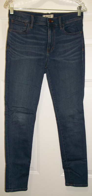 NWT Madewell 10" High-Rise Skinny Jeans Orson Wash Size 28 Inseam 28"