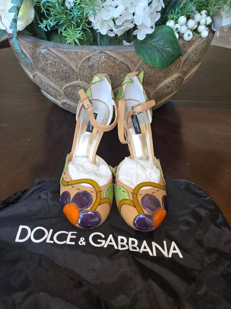 Dolce & Gabbana フラワー装飾ハイヒール　352/1 イタリア製 Dolce&Gabbana Pump Floral Heels for Women for sale | eBay