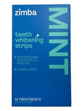 Zimba Teeth Whitening Strips - Mint - 14 treatments (28 strips) - Exp 11/26