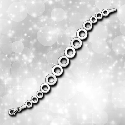 Balia Armband für Damen glänzend - mattiert 925 Sterling Silber 19,5cm BAA0004SP