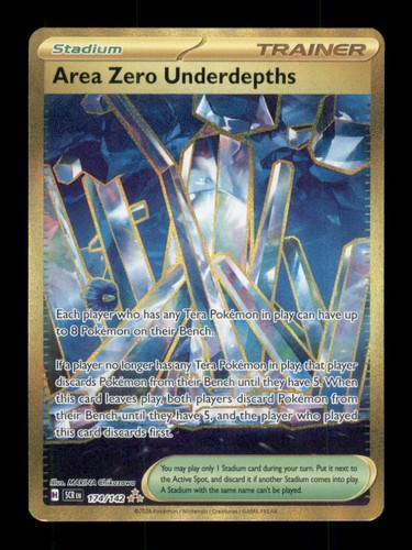 Area Zero Underdepths Hyper Rare Holo SV07: Stellar Crown 174/142 NM
