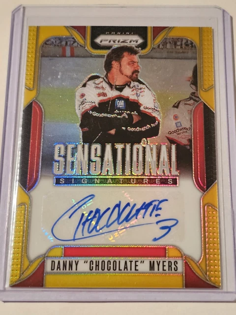 2025 Prizm Racing NASCAR Danny "Chocolate" Myers Sensational Auto Gold Prizm /10