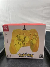 Wired Controller Nintendo Switch Pokemon Yellow Pikachu PowerA Open Box
