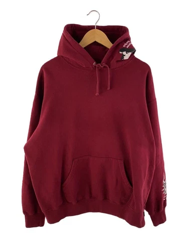 Supreme Felpa con Cappuccio BOUNTY HUNTER FELPA CON CAPPUCCIO L COTONE Bordeaux Usata