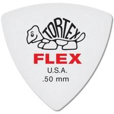 Dunlop 456P.50 Tortex Flex Triangle Guitar Picks, .50mm, 6-Pack