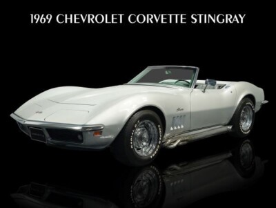 1969 Chevrolet Corvette Stingray in Silver NEW Metal Sign: 12x16'' Free Shipping