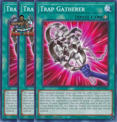 best trap and spell cards yugioh Yugioh! 3x Gatherer INFO-EN065 Common 1st Ed NM best yugioh trap and spell