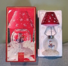 Gorham Winter Follies Snowman Globe Candle La...