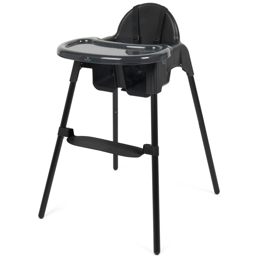 Baby High Chair Babylo Convertible Compact Adjustable Feeding Chair Black NEW
Opens in a new window 