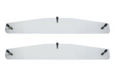 Pair Chrome Mud Flap Weights 18x3 Welded Stud - Peterbilt Freightliner Kenworth