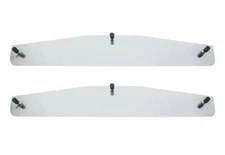 Pair Chrome Mud Flap Weights 18x3 Welded Stud - Peterbilt Freightliner Kenworth