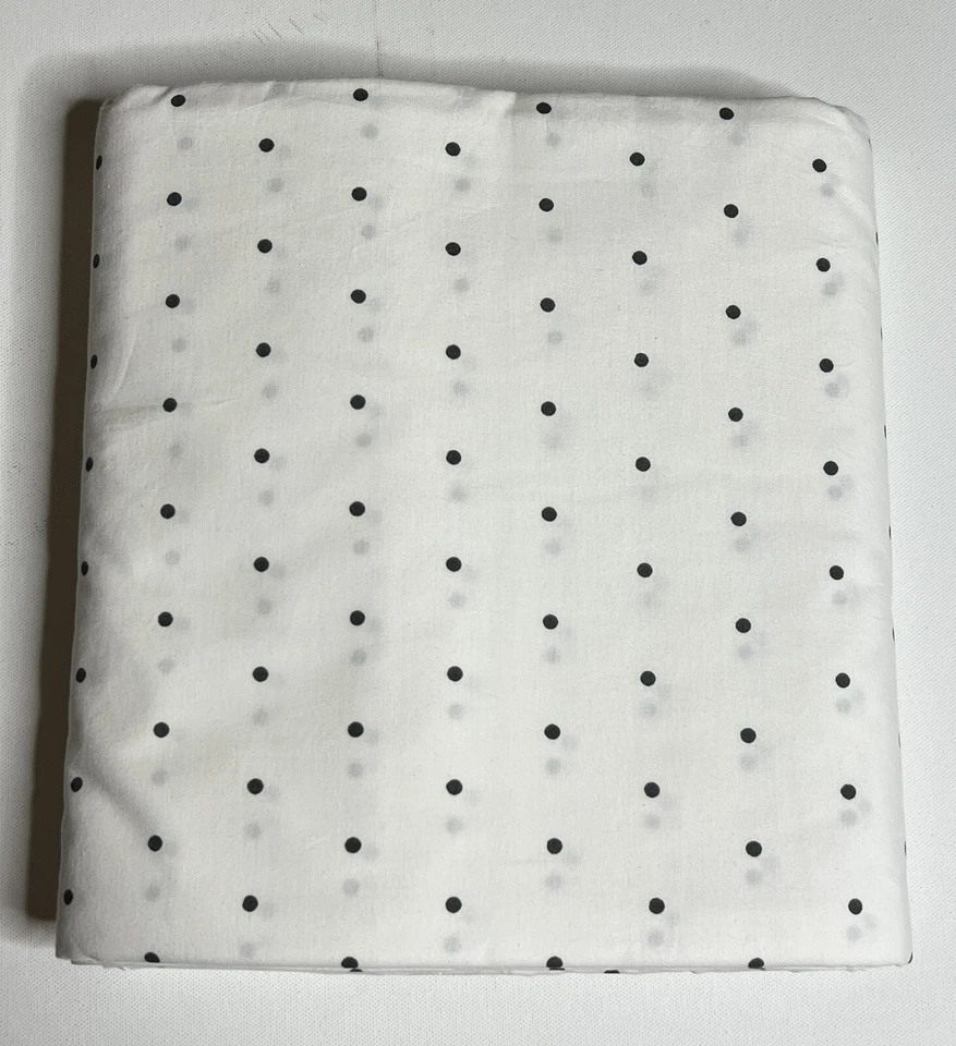 Restoration Hardware Teen Pin Dot Duvet Cotton Full/Queen French Blue NEW $129 - Image 3 of 4