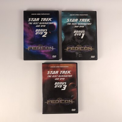 Star Trek The Next Generation Bonus DVD 1-3 FedCon 2002 Deutsch 306 Minutern