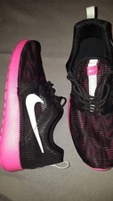NIKE ROSHE ONE FLIGHT WEIGHT GS BLACK PINK SHOES KIDS US 6.5 Y NEW 705486 002