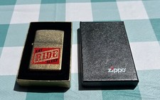 "Eat Ride Sleep" Zippo Lighter - Made in USA - 2004 - Never Fired, Sealed.