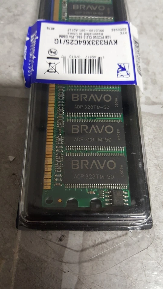 OPEN BOX Kingston 512MB PC2700 DDR DIMMs Memory Module 64WPD BRAVO ADP  - Image 2 of 4