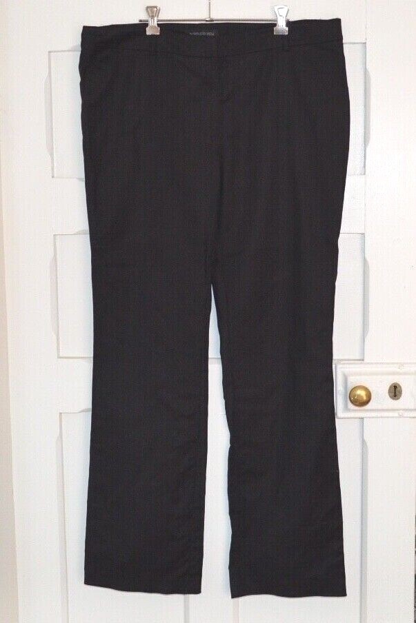 Forever New Women’s Black Flared Bootleg Stretch Work Trousers Size AU 16