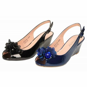 navy slingback wedges