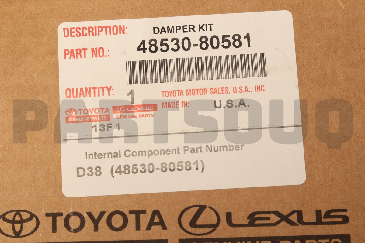 4853080581 Genuine Toyota ABSORBER ASSY, SHOCK, REAR RH