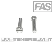 (25) M5-0.8 x20 Stainless Steel Slotted Cheese Head Machine Screw DIN84 A2 M5x20