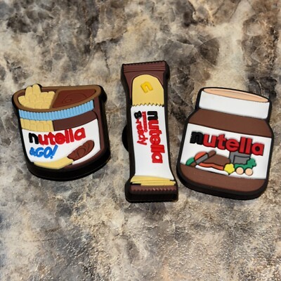 Lot of 3 Pieces Nutella Shoe Crocs Charms Christmas Stocking Stuffer
