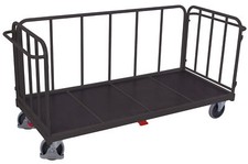 Schwerlastwagen 2275x900x1105 mm Traglast 500 Kg mit 2 Stirnwänden und 1 Längswa