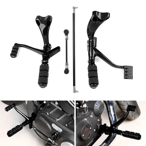 Complete Forward Controls Kit Pegs Levers Linkage Fit For Sportster XL 04-13