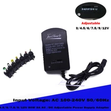 30W Adjustable AC/DC Charger Adapter Switch Power Supply 3V/4.5V/6V/7.5V/9V/12V