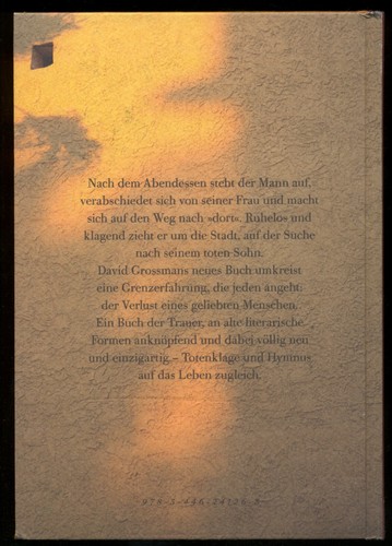 David GROSSMAN★AUS DER ZEIT FALLEN★aus dem Hebräischen★C. Hanser 2011★SEHR GUT★ - Picture 2 of 3