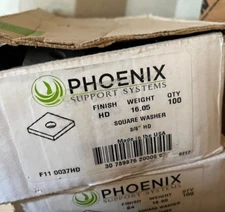 F11-0037HD SQUARE WASHER 3/8IN HDG - QTY: 100