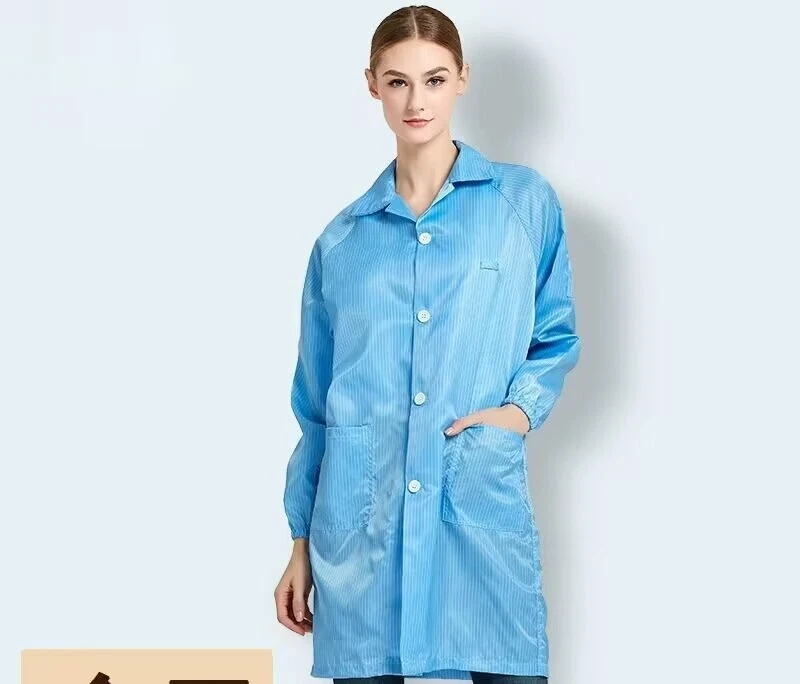 ESD Anti-Static Premium Lab Jacket Coat Unisex S-7XL Unisex Smock Clothes - Image 2 of 4