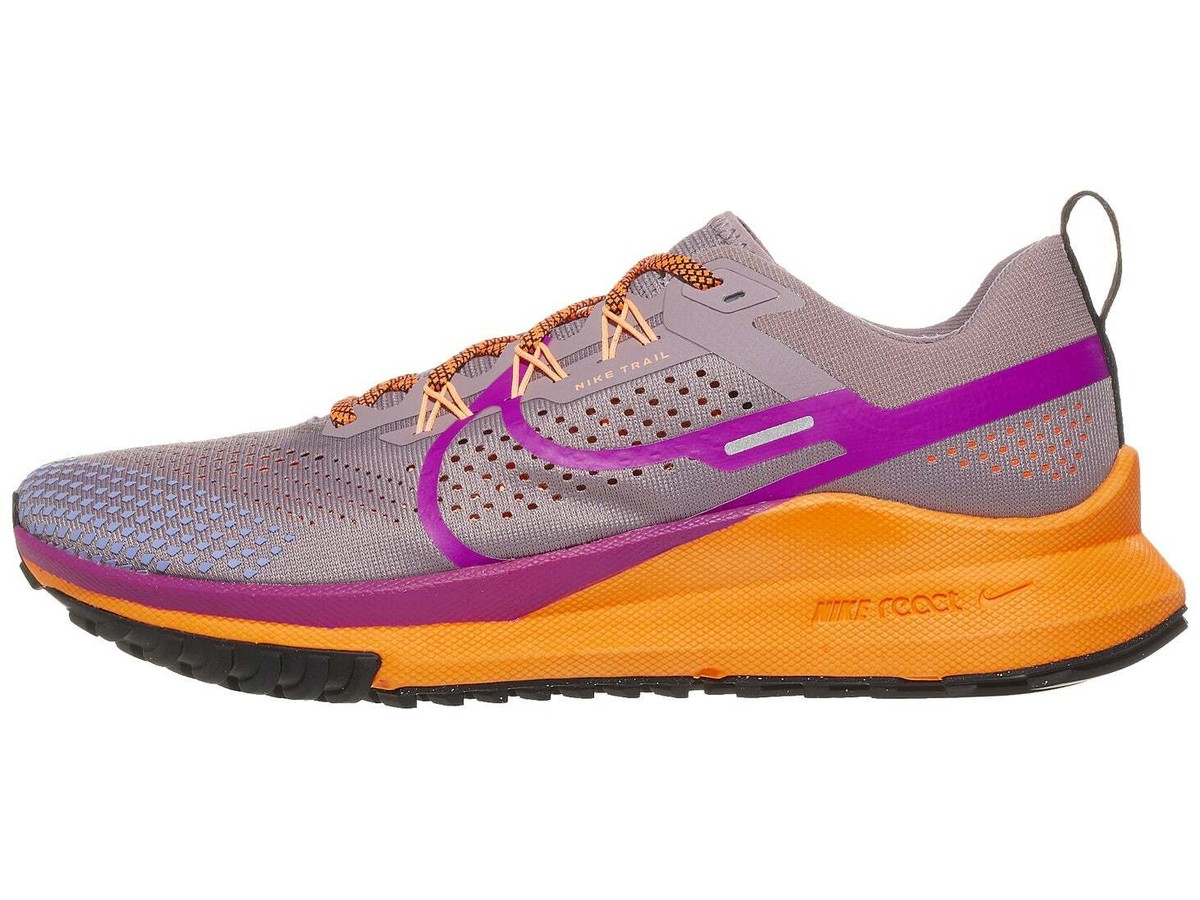 Nike React Pegasus Trail purple orange Sneakers size 8 | eBay